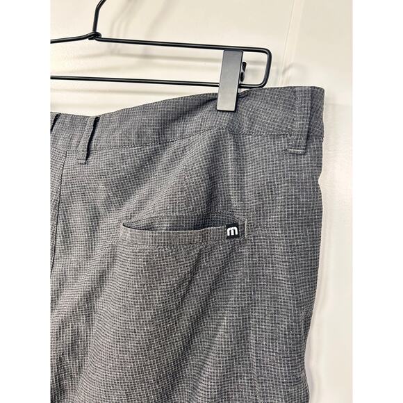 Travis Mathew Men's‎ Check Flat Front Chino Shorts Golf Outdoor Gray Size 38 - Picture 8 of 11